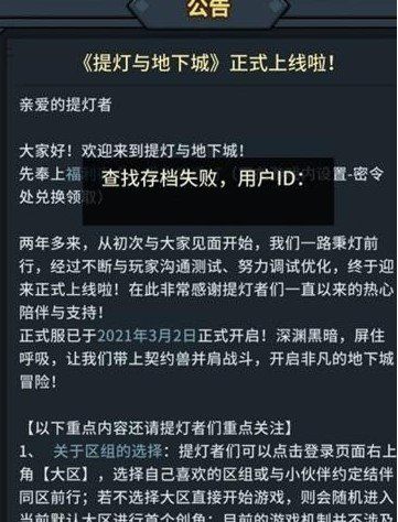 《提灯与地下城》查找存档失败解决方法介绍